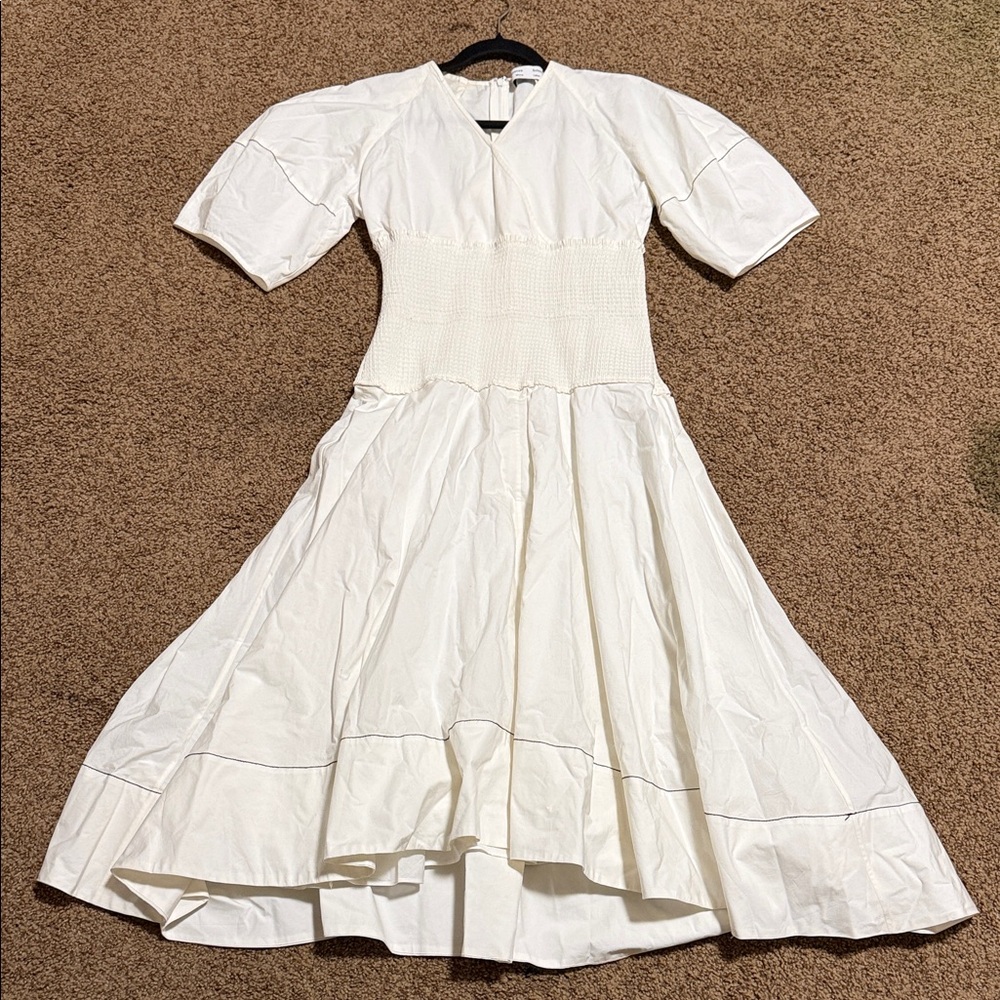 Proenza Schouler White Midi Dress
